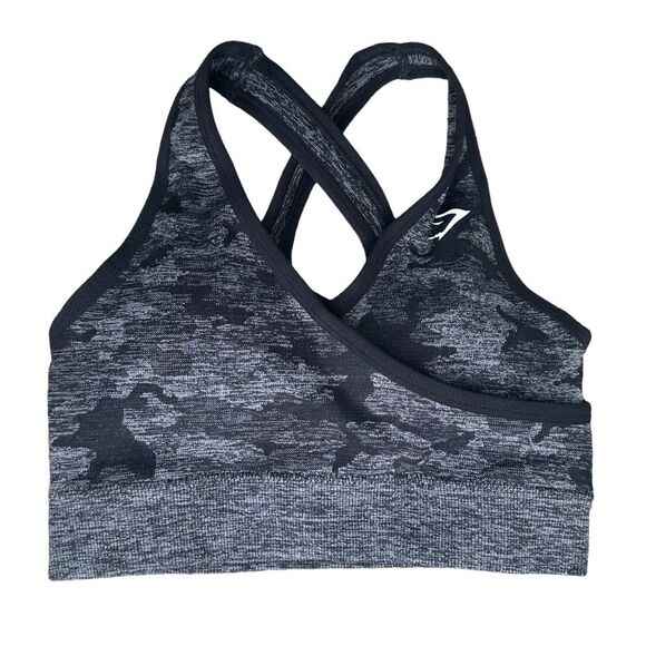 Gymshark Other - Gymshark Sports Bra Black Camo XS